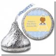 Little Prince African American - Hershey Kiss Baby Shower Sticker Labels thumbnail