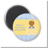 Little Prince African American - Personalized Baby Shower Magnet Favors