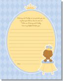 Little Prince African American - Baby Shower Notes of Advice