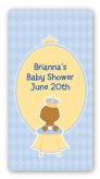 Little Prince African American - Custom Rectangle Baby Shower Sticker/Labels