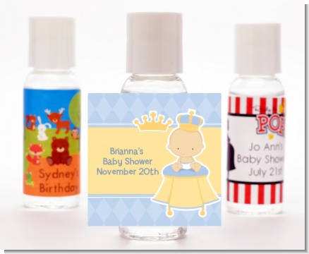 Little Prince - Personalized Baby Shower Hand Sanitizers Favors