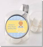 Little Prince Hispanic - Personalized Baby Shower Candy Jar