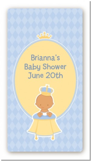 Little Prince Hispanic - Custom Rectangle Baby Shower Sticker/Labels