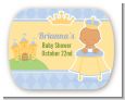 Little Prince Hispanic - Personalized Baby Shower Rounded Corner Stickers thumbnail