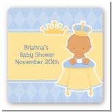 Little Prince Hispanic - Square Personalized Baby Shower Sticker Labels