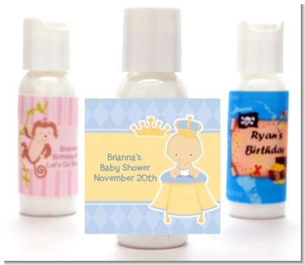 Little Prince - Personalized Baby Shower Lotion Favors