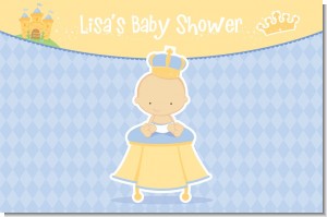 Little Prince - Personalized Baby Shower Placemats