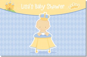 Little Prince - Personalized Baby Shower Placemats