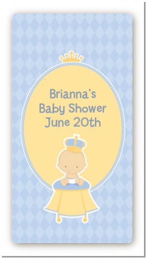 Little Prince - Custom Rectangle Baby Shower Sticker/Labels