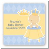 Little Prince - Square Personalized Baby Shower Sticker Labels