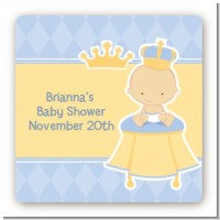 Little Prince - Square Personalized Baby Shower Sticker Labels