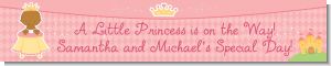 Little Princess African American - Personalized Baby Shower Banners