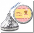 Little Princess African American - Hershey Kiss Baby Shower Sticker Labels thumbnail