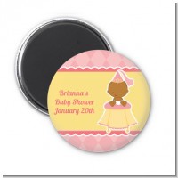 Little Princess African American - Personalized Baby Shower Magnet Favors