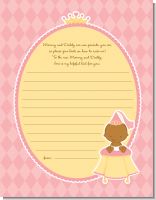 Little Princess African American - Baby Shower Notes of Advice