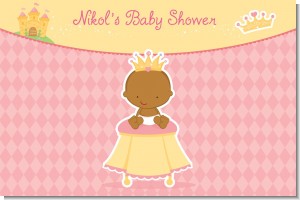 Little Princess African American - Personalized Baby Shower Placemats