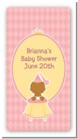 Little Princess African American - Custom Rectangle Baby Shower Sticker/Labels