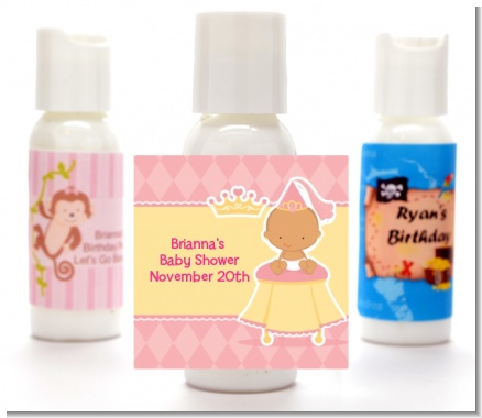Little Princess Hispanic - Personalized Baby Shower Lotion Favors