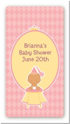 Little Princess Hispanic - Custom Rectangle Baby Shower Sticker/Labels