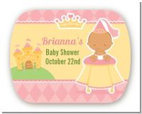 Little Princess Hispanic - Personalized Baby Shower Rounded Corner Stickers