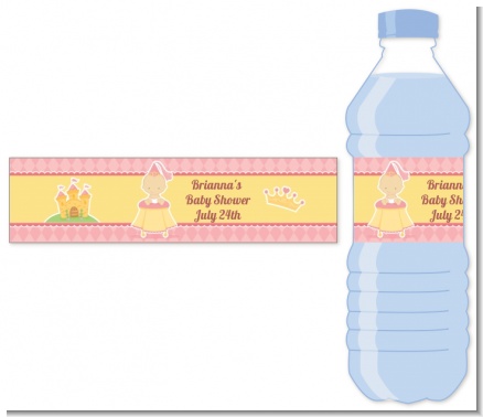 Little Princess - Personalized Baby Shower Water Bottle Labels