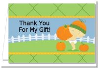 Little Pumpkin Asian - Birthday Party Thank You Cards