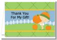 Little Pumpkin Caucasian - Birthday Party Thank You Cards thumbnail