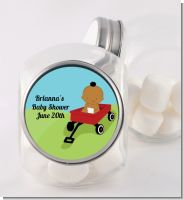 Little Red Wagon Personalized Baby Shower Candy Jar