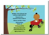 Little Red Wagon - Baby Shower Petite Invitations