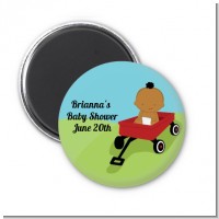 Little Red Wagon - Personalized Baby Shower Magnet Favors