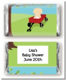 Little Red Wagon - Personalized Baby Shower Mini Candy Bar Wrappers