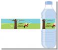 Little Red Wagon - Personalized Baby Shower Water Bottle Labels thumbnail