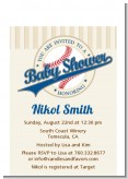 Little Slugger Baseball - Baby Shower Petite Invitations