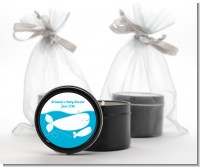 Little Squirt Whale - Baby Shower Black Candle Tin Favors