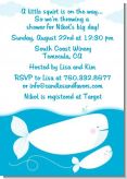 Little Squirt Whale - Baby Shower Invitations