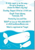 Little Squirt Whale - Baby Shower Invitations