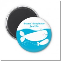 Little Squirt Whale - Personalized Baby Shower Magnet Favors
