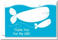Little Squirt Whale - Baby Shower Thank You Cards