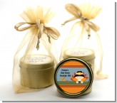 Little Turkey Boy - Baby Shower Gold Tin Candle Favors
