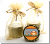 Little Turkey Girl - Baby Shower Gold Tin Candle Favors