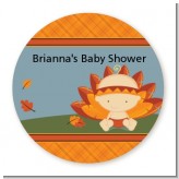 Little Turkey Girl - Personalized Baby Shower Table Confetti