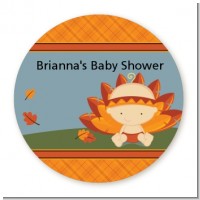Little Turkey Girl - Personalized Baby Shower Table Confetti