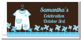 Little Boy Outfit - Personalized Baby Shower Place Cards