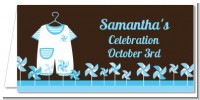 Little Boy Outfit - Personalized Baby Shower Place Cards