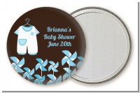 Little Boy Outfit - Personalized Baby Shower Pocket Mirror Favors