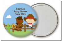 Little Cowboy - Personalized Baby Shower Pocket Mirror Favors