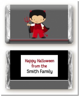 Little Devil - Personalized Halloween Mini Candy Bar Wrappers