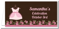 Little Girl Outfit - Personalized Baby Shower Place Cards
