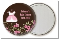 Little Girl Outfit - Personalized Baby Shower Pocket Mirror Favors