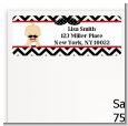 Little Man Mustache Black/Grey - Baby Shower Return Address Labels thumbnail